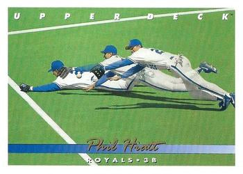 #645 Phil Hiatt - Kansas City Royals - 1993 Upper Deck Baseball