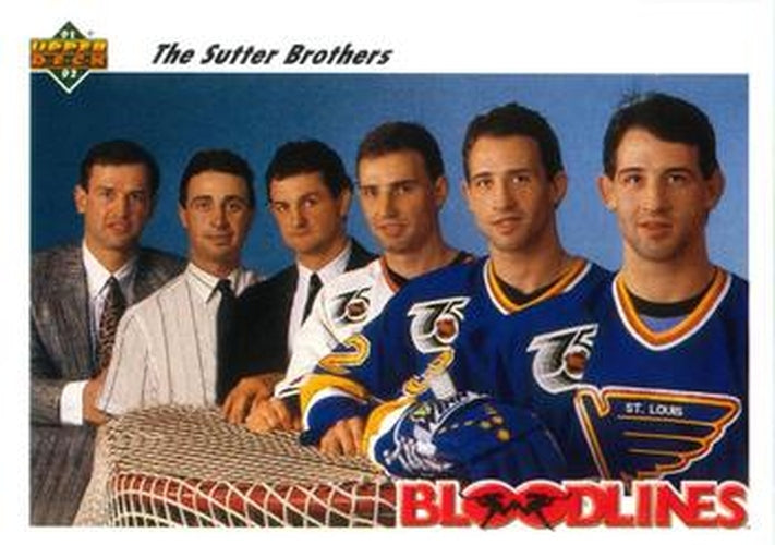 #645 The Sutter Brothers - Chicago Blackhawks / St. Louis Blues - 1991-92 Upper Deck Hockey