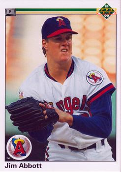 #645 Jim Abbott - California Angels - 1990 Upper Deck Baseball