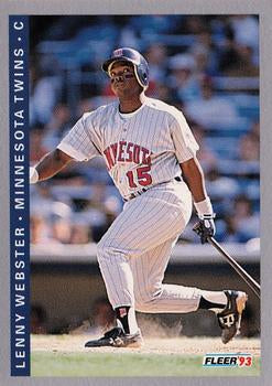 #646 Lenny Webster - Minnesota Twins - 1993 Fleer Baseball