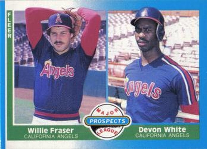 #646 Willie Fraser / Devon White - California Angels - 1987 Fleer Baseball