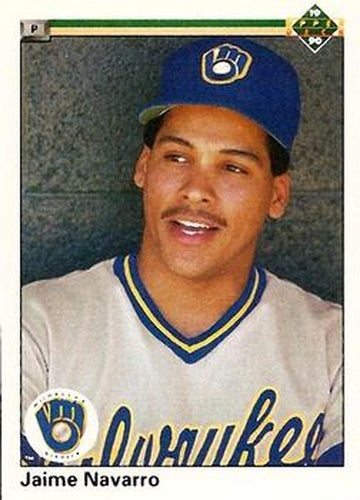 #646 Jaime Navarro - Milwaukee Brewers - 1990 Upper Deck Baseball