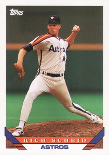 #646 Rich Scheid - Houston Astros - 1993 Topps Baseball