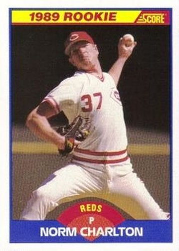 #646 Norm Charlton - Cincinnati Reds - 1989 Score Baseball