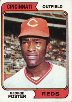 #646 George Foster - Cincinnati Reds - 1974 Topps Baseball