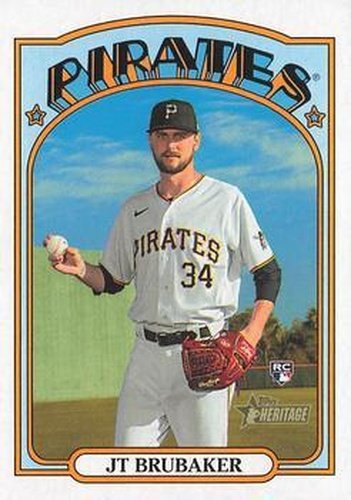 #646 JT Brubaker - Pittsburgh Pirates - 2021 Topps Heritage Baseball
