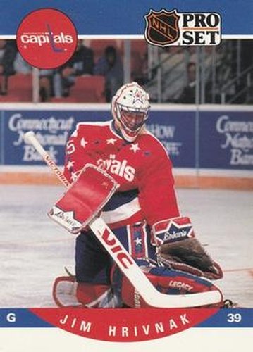 #646 Jim Hrivnak - Washington Capitals - 1990-91 Pro Set Hockey