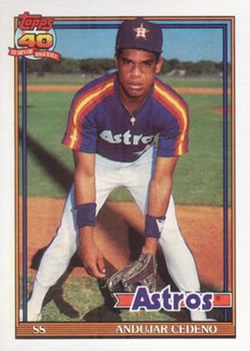 #646 Andujar Cedeno - Houston Astros - 1991 Topps Baseball