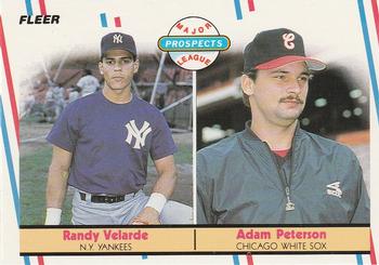 #646 Randy Velarde / Adam Peterson - New York Yankees / Chicago White Sox - 1988 Fleer Baseball
