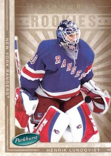 #646 Henrik Lundqvist - New York Rangers - 2005-06 Parkhurst Hockey