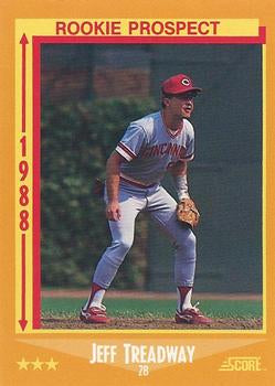 #646 Jeff Treadway - Cincinnati Reds - 1988 Score Baseball
