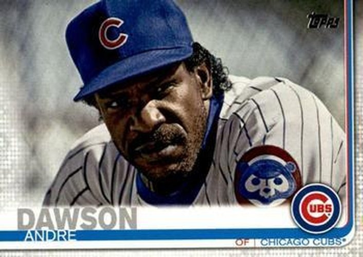 #646b Andre Dawson - Chicago Cubs - 2019 Topps Baseball