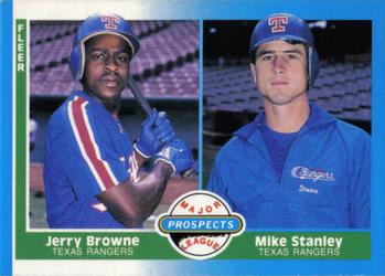 #647 Jerry Browne / Mike Stanley - Texas Rangers - 1987 Fleer Baseball