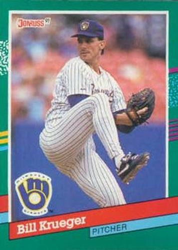#647 Bill Krueger - Milwaukee Brewers - 1991 Donruss Baseball