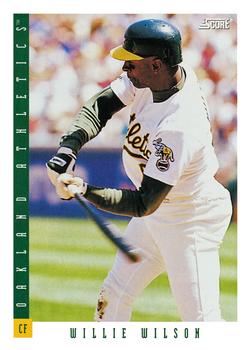 #647 Willie Wilson - Oakland Athletics - 1993 Score Baseball