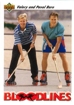 #647 Valeri Bure / Pavel Bure - Spokane Chiefs / Vancouver Canucks - 1991-92 Upper Deck Hockey