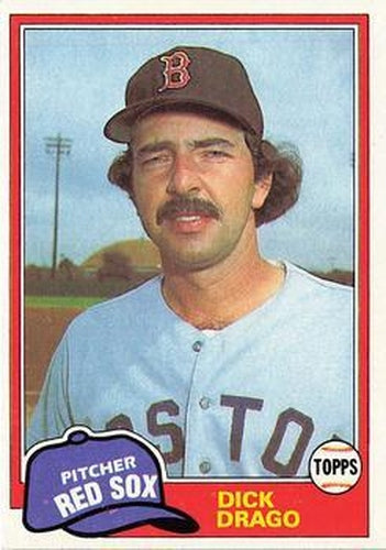 #647 Dick Drago - Boston Red Sox - 1981 Topps Baseball