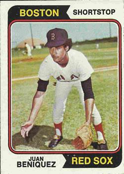 #647 Juan Beniquez - Boston Red Sox - 1974 Topps Baseball