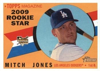 #647 Mitch Jones - Los Angeles Dodgers - 2009 Topps Heritage Baseball
