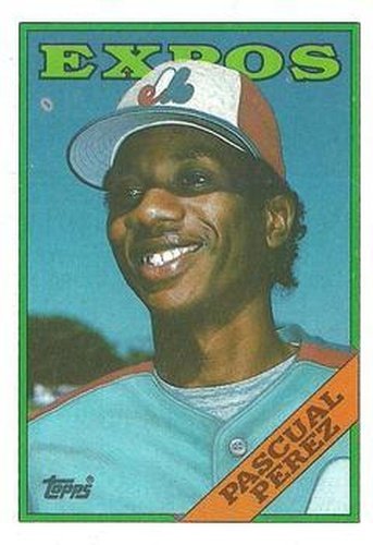 #647 Pascual Perez - Montreal Expos - 1988 Topps Baseball