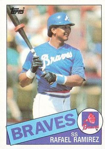 #647 Rafael Ramirez - Atlanta Braves - 1985 Topps Baseball