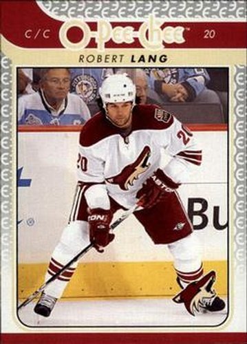 #647 Robert Lang - Phoenix Coyotes - 2009-10 O-Pee-Chee Hockey