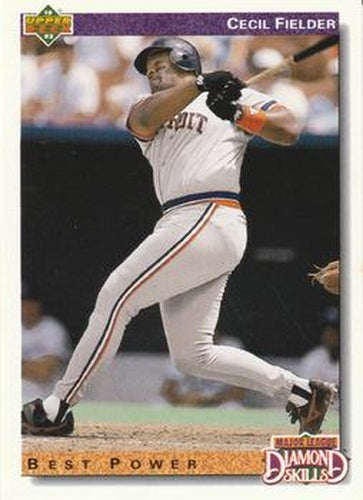 #647 Cecil Fielder - Detroit Tigers - 1992 Upper Deck Baseball