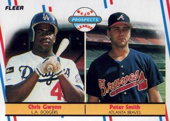 #647 Chris Gwynn / Peter Smith - Los Angeles Dodgers / Atlanta Braves - 1988 Fleer Baseball