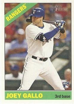 #647b Joey Gallo - Texas Rangers - 2015 Topps Heritage Baseball