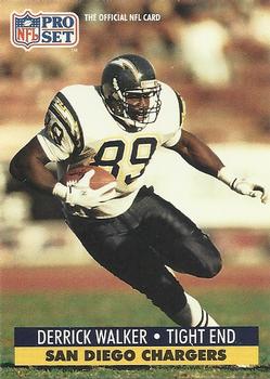 #648 Derrick Walker - San Diego Chargers - 1991 Pro Set Football