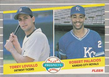 #648 Torey Lovullo / Robert Palacios - Detroit Tigers / Kansas City Royals - 1989 Fleer Baseball