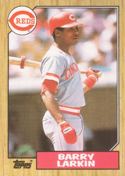 #648 Barry Larkin - Cincinnati Reds - 1987 Topps Baseball