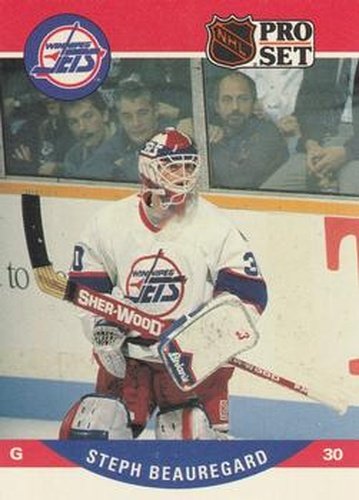 #648 Stephane Beauregard - Winnipeg Jets - 1990-91 Pro Set Hockey
