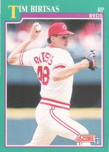 #648 Tim Birtsas - Cincinnati Reds - 1991 Score Baseball