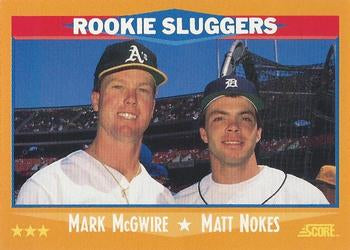 #648 Mark McGwire / Matt Nokes - Oakland Athletics / Detroit Tigers - 1988 Score Baseball
