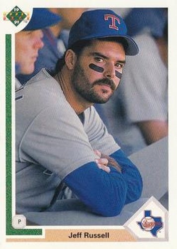 #648 Jeff Russell - Texas Rangers - 1991 Upper Deck Baseball