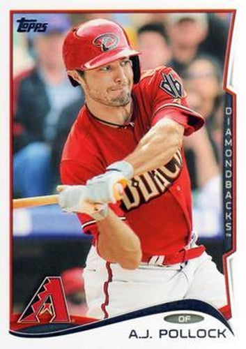 #648 A.J. Pollock - Arizona Diamondbacks - 2014 Topps Baseball
