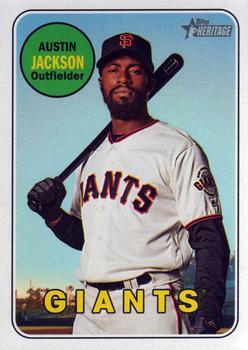 #648 Austin Jackson - San Francisco Giants - 2018 Topps Heritage Baseball