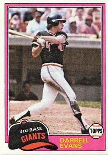 #648 Darrell Evans - San Francisco Giants - 1981 Topps Baseball