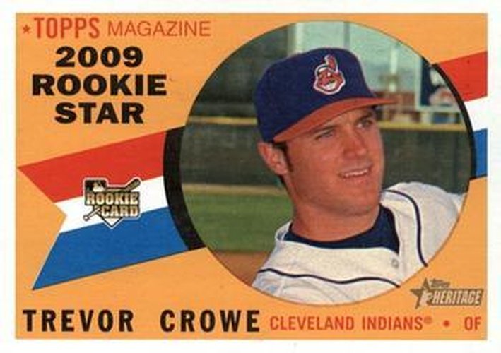 #648 Trevor Crowe - Cleveland Indians - 2009 Topps Heritage Baseball