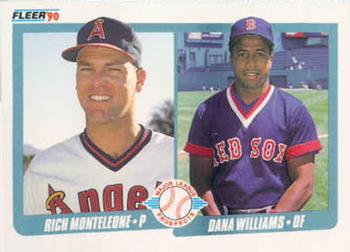 #648 Rich Monteleone / Dana Williams - California Angels / Boston Red Sox - 1990 Fleer USA Baseball