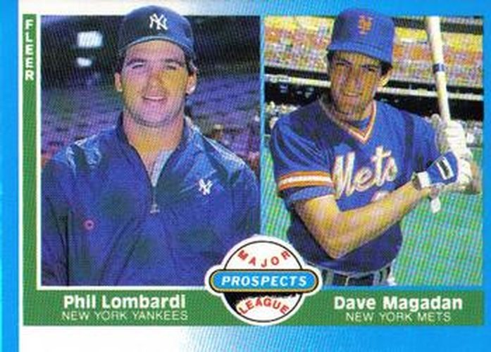 #648 Phil Lombardi / Dave Magadan - New York Yankees / New York Mets - 1987 Fleer Baseball