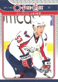 #648 Quintin Laing - Washington Capitals - 2009-10 O-Pee-Chee Hockey