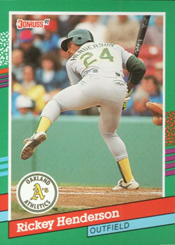 #648 Rickey Henderson - Oakland Athletics - 1991 Donruss Baseball