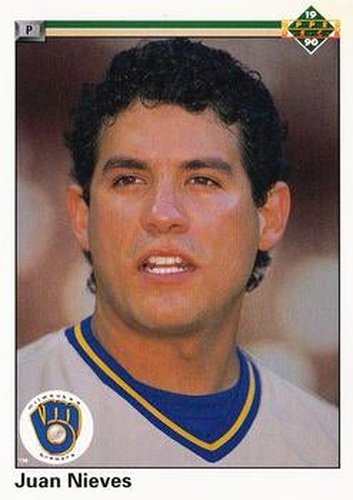 #648 Juan Nieves - Milwaukee Brewers - 1990 Upper Deck Baseball