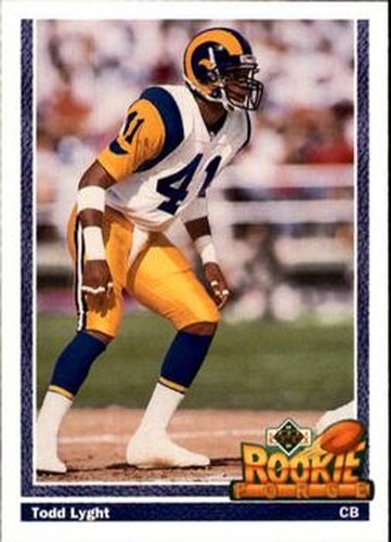 #648 Todd Lyght - Los Angeles Rams - 1991 Upper Deck Football