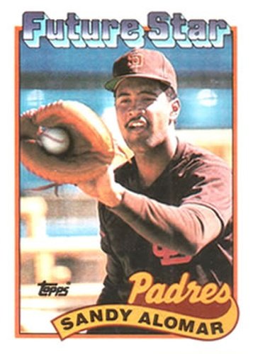 #648 Sandy Alomar - San Diego Padres - 1989 Topps Baseball