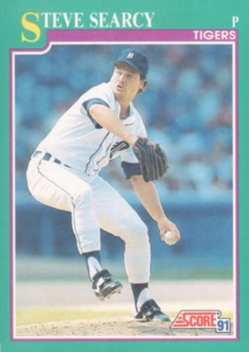 #649 Steve Searcy - Detroit Tigers - 1991 Score Baseball