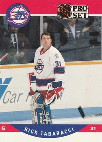 #649 Rick Tabaracci - Winnipeg Jets - 1990-91 Pro Set Hockey