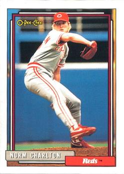 #649 Norm Charlton - Cincinnati Reds - 1992 O-Pee-Chee Baseball